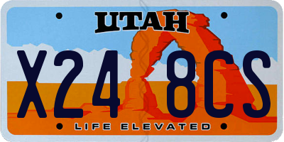 UT license plate X248CS