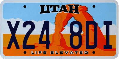 UT license plate X248DI