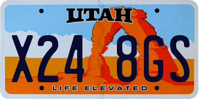 UT license plate X248GS