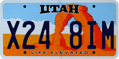 UT license plate X248IM