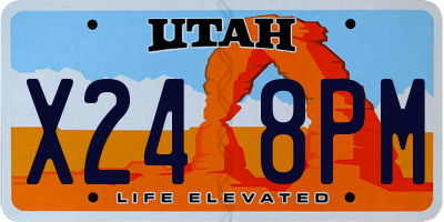 UT license plate X248PM