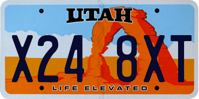 UT license plate X248XT