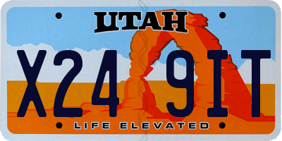 UT license plate X249IT