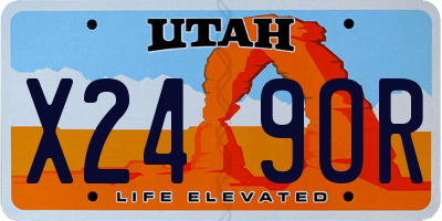 UT license plate X249OR
