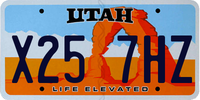 UT license plate X257HZ