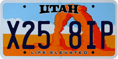 UT license plate X258IP