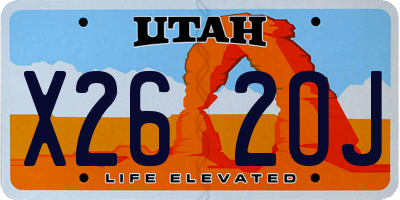 UT license plate X262OJ