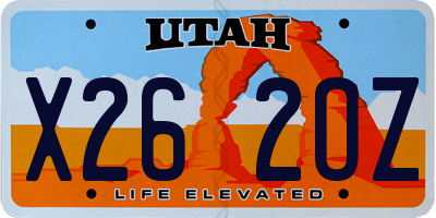 UT license plate X262OZ