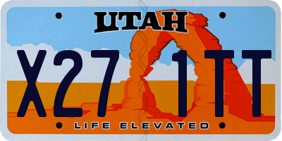 UT license plate X271TT