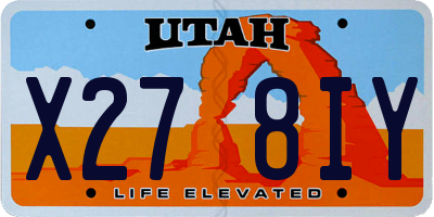 UT license plate X278IY