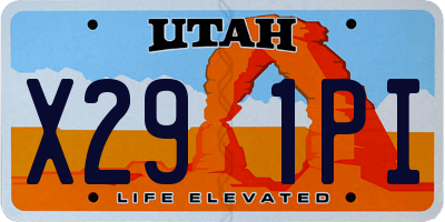 UT license plate X291PI
