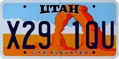 UT license plate X291QU