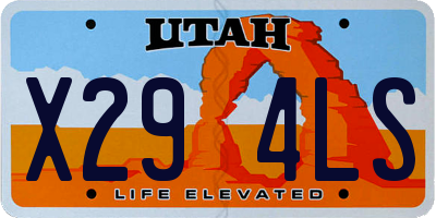 UT license plate X294LS