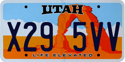 UT license plate X295VV