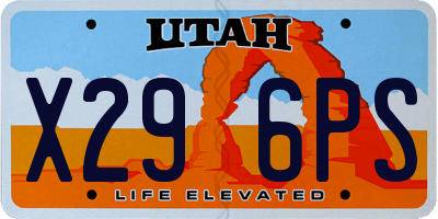 UT license plate X296PS