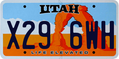 UT license plate X296WH