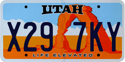 UT license plate X297KY