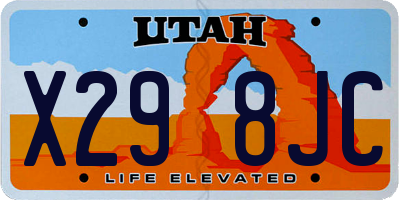 UT license plate X298JC