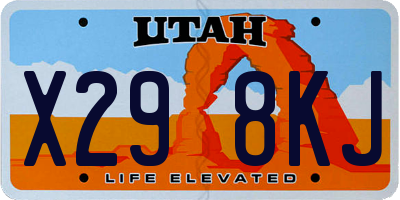 UT license plate X298KJ