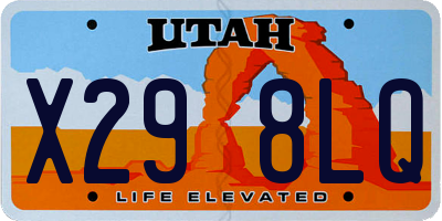UT license plate X298LQ