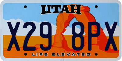 UT license plate X298PX