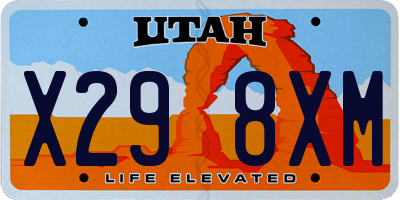 UT license plate X298XM