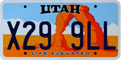 UT license plate X299LL