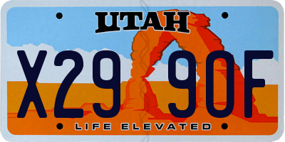 UT license plate X299OF