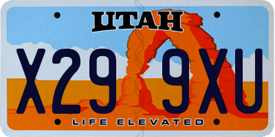UT license plate X299XU