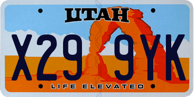 UT license plate X299YK