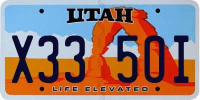 UT license plate X335OI