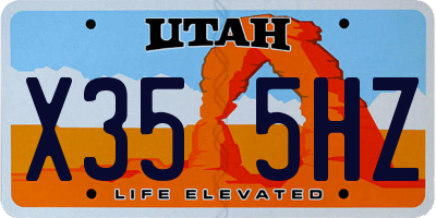UT license plate X355HZ