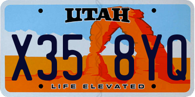 UT license plate X358YQ