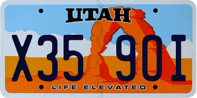 UT license plate X359OI