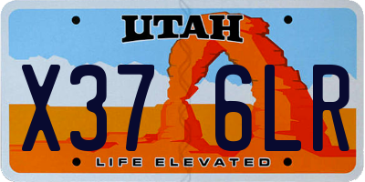 UT license plate X376LR