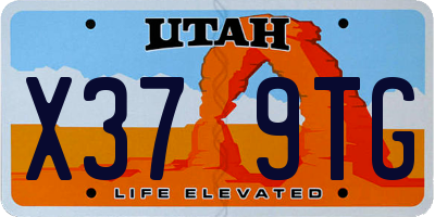 UT license plate X379TG