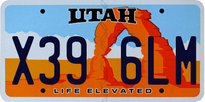 UT license plate X396LM