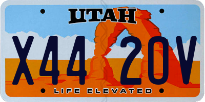 UT license plate X442OV