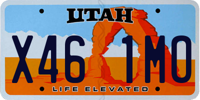 UT license plate X461MO