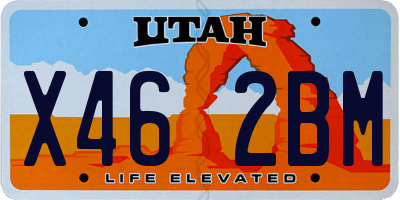 UT license plate X462BM