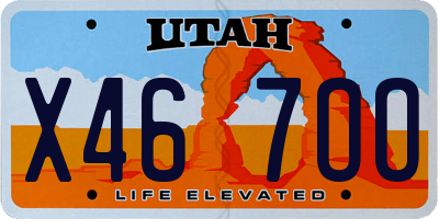 UT license plate X467OO