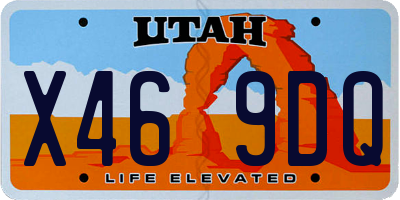 UT license plate X469DQ