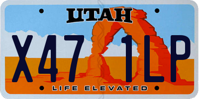 UT license plate X471LP