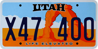 UT license plate X474OO