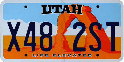 UT license plate X482ST