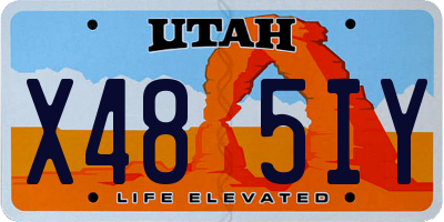UT license plate X485IY