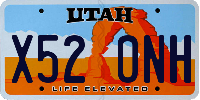 UT license plate X520NH