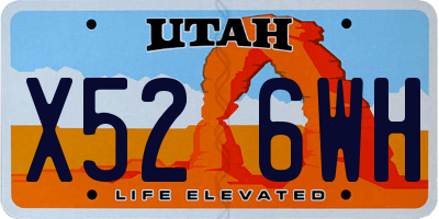 UT license plate X526WH