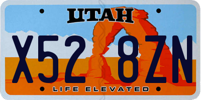 UT license plate X528ZN