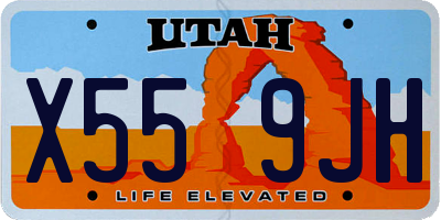 UT license plate X559JH